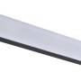 Paulmann Square Profil, 1 m, eloxiert, mit weißem Diffusor für LED-Streifen.