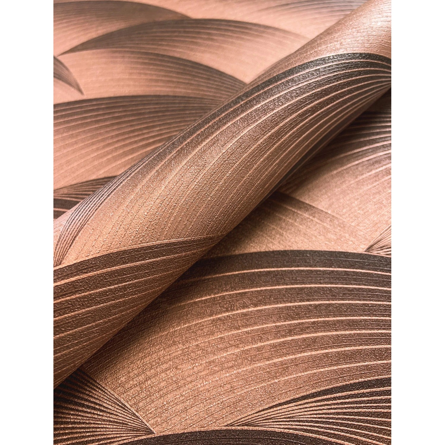 Newroom Vliestapete Sariel Copper Wellen Modern FSC® günstig online kaufen