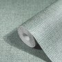 Rolle Marburg Vliestapete Natural Opulence in Grau-Grün mit Glanz, textile Optik.