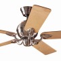 HUNTER FANS Deckenventilator Salinas, 132 cm, Nickel gebürstet, mit Holzflügeln.