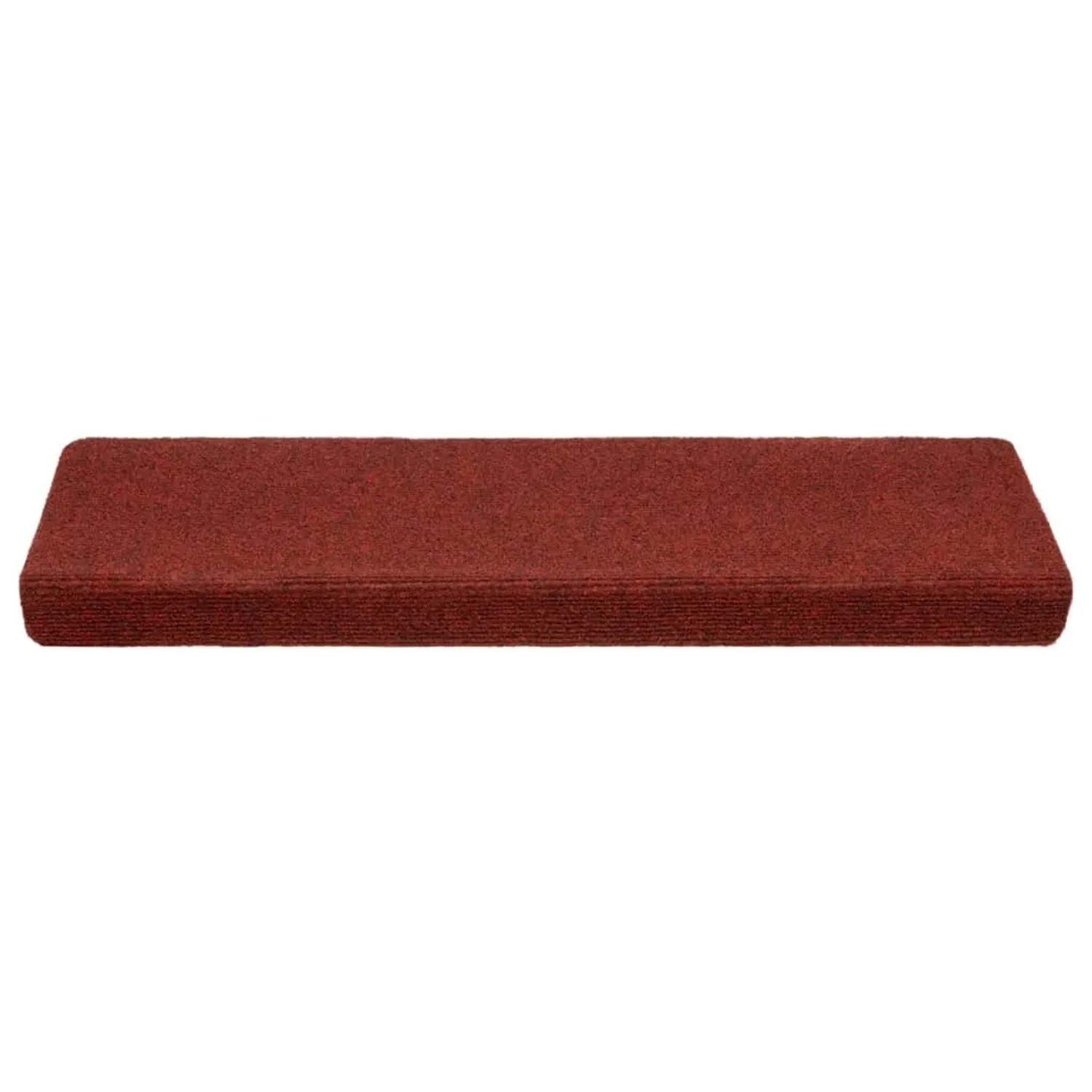 Treppenmatte Bordeauxrot, 65x21 cm, aus Nadelvlies. Rutschfeste Stufenmatte für mehr Sicherheit.