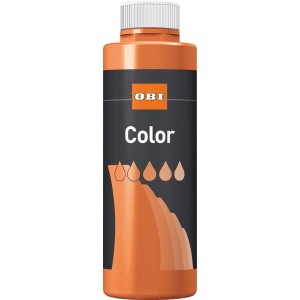 OBI Color Voll- und Abtönfarbe Terracotta, 500ml Flasche.