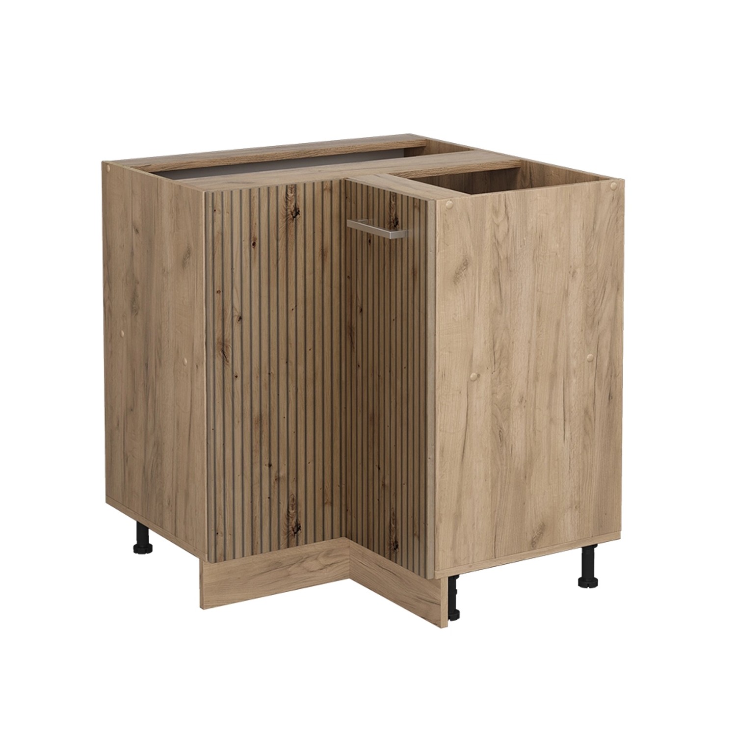 Vicco Eckunterschrank R-Line Artisan-Eiche/Goldkraft Eiche 76 cm ohne Arbeitsplatte