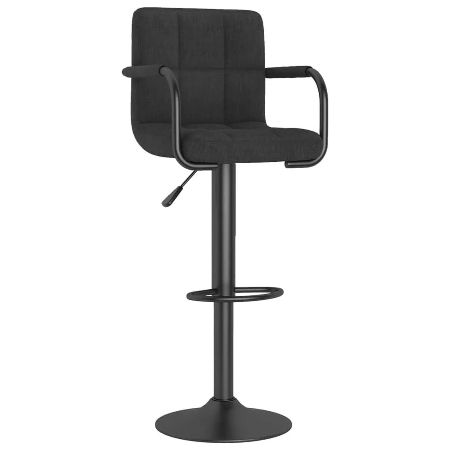 vidaXL Barhocker Schwarz Stoff 334631