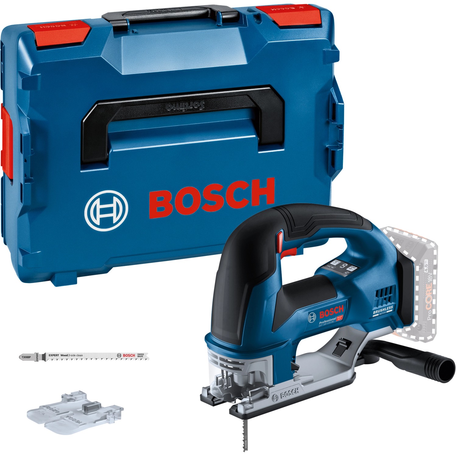 Bosch Professional Akku-Stichsäge GST 18 V-155 BC Solo in L-Boxx