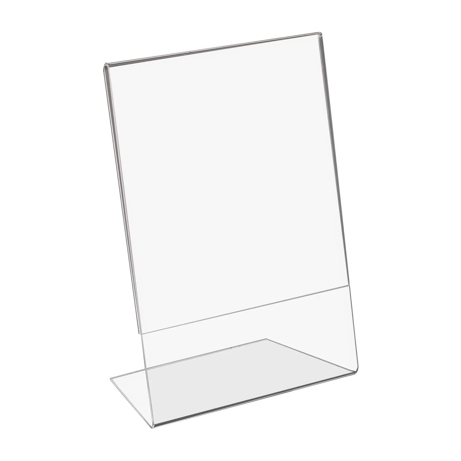 HMF 46953 Acryl Tischaufsteller Schräg DIN A5 Hoch und Querformat Glasklar