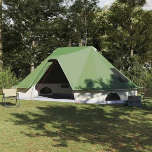 vidaXL Familien-Tipi-Zelt mit Dach Grün 680 x 430 x 270 cm 42000960