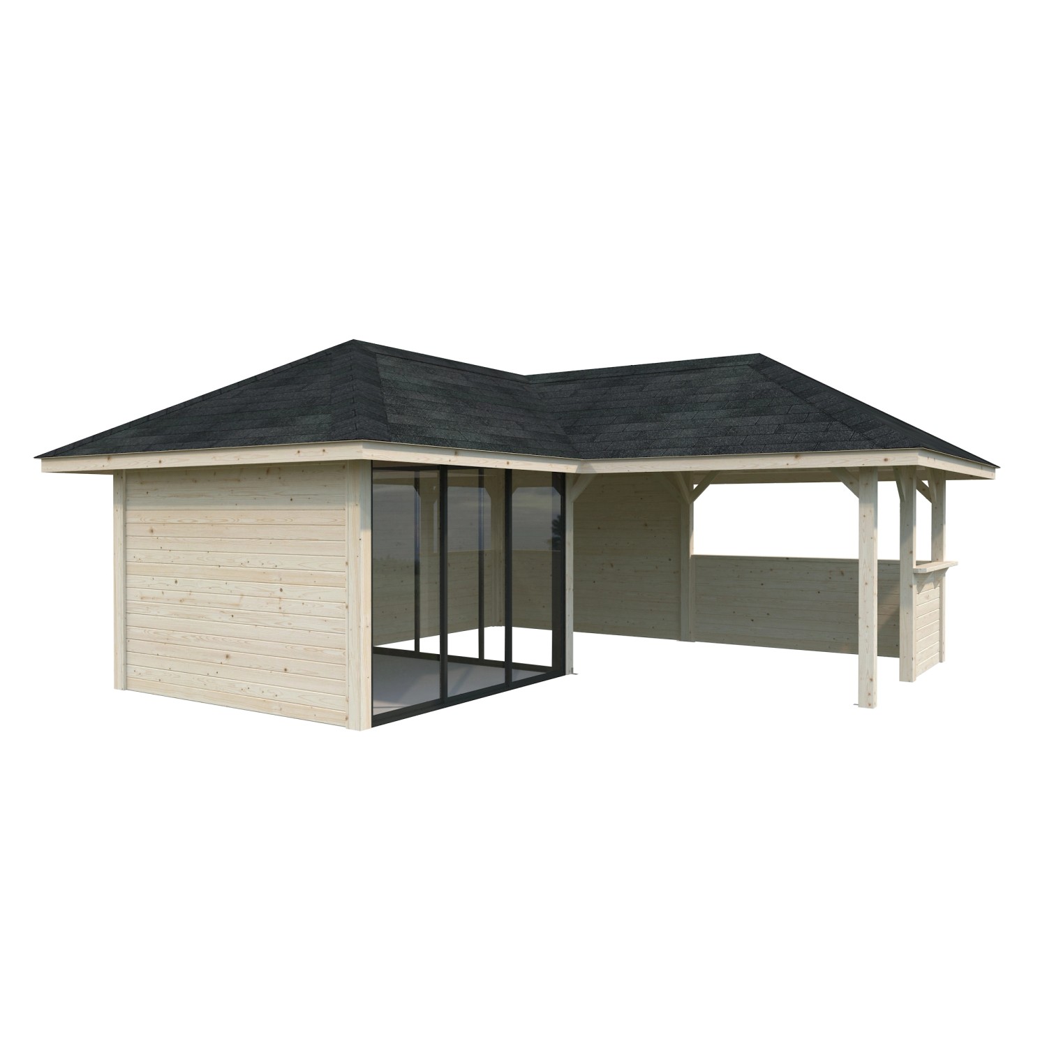 Palmako Pavillon Bianca Set209 Slide Naturbelassen 588 cm x 588 cm FSC® günstig online kaufen