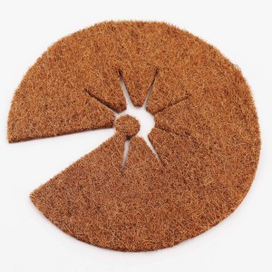 Aquagart Kokos Mulchscheibe 37cm, Kokosfasermatte für Pflanzenschutz.