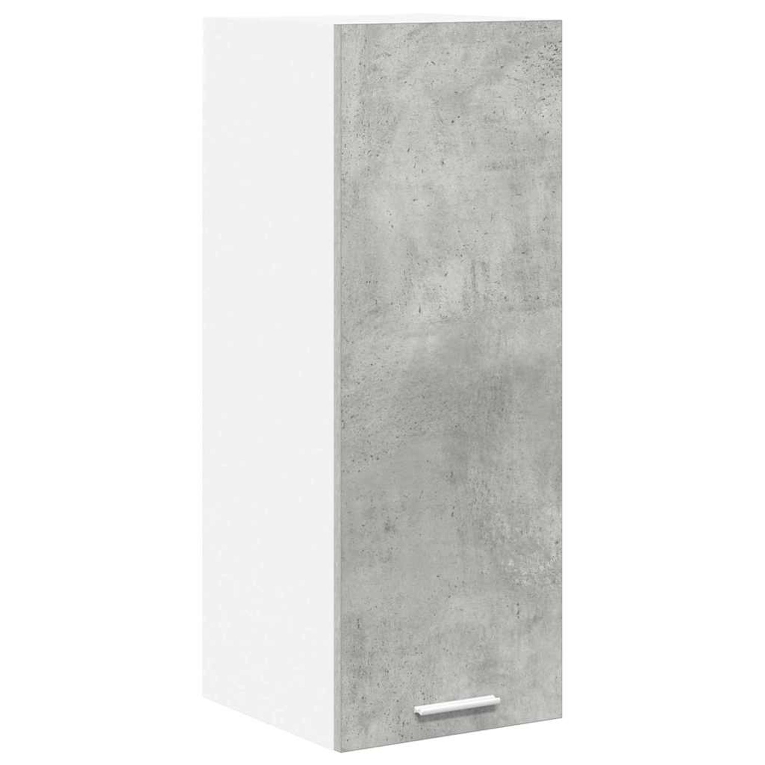 vidaXL Hängeschrank mit Tür Riga Betongrau und Weiß 30 x 31 x 80 cm 884248 günstig online kaufen
