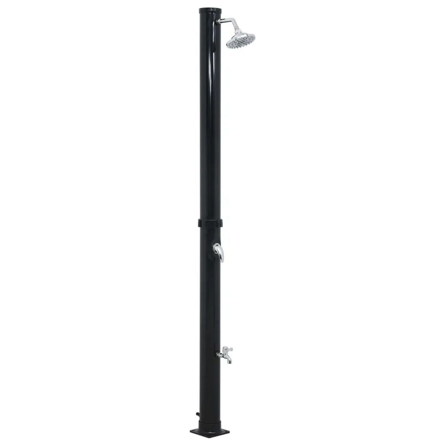 vidaXL Solardusche Schwarz 220 cm 20 L 92310