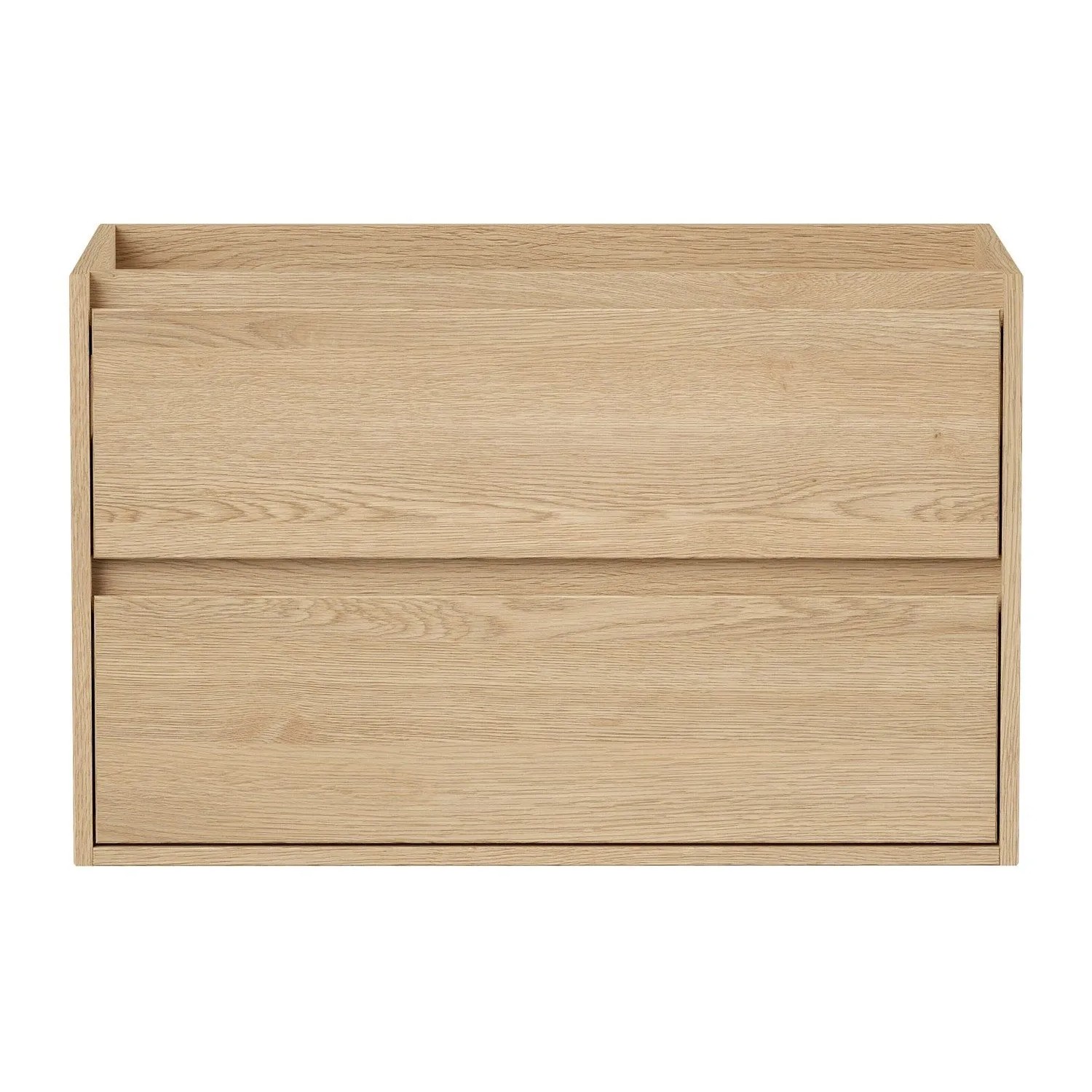 Vente-unique Waschbeckenunterschrank Milipam Naturfarben Hell 80 cm