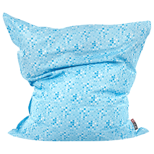 Beliani Sitzsack FUZZY Hellblau 140x180x20