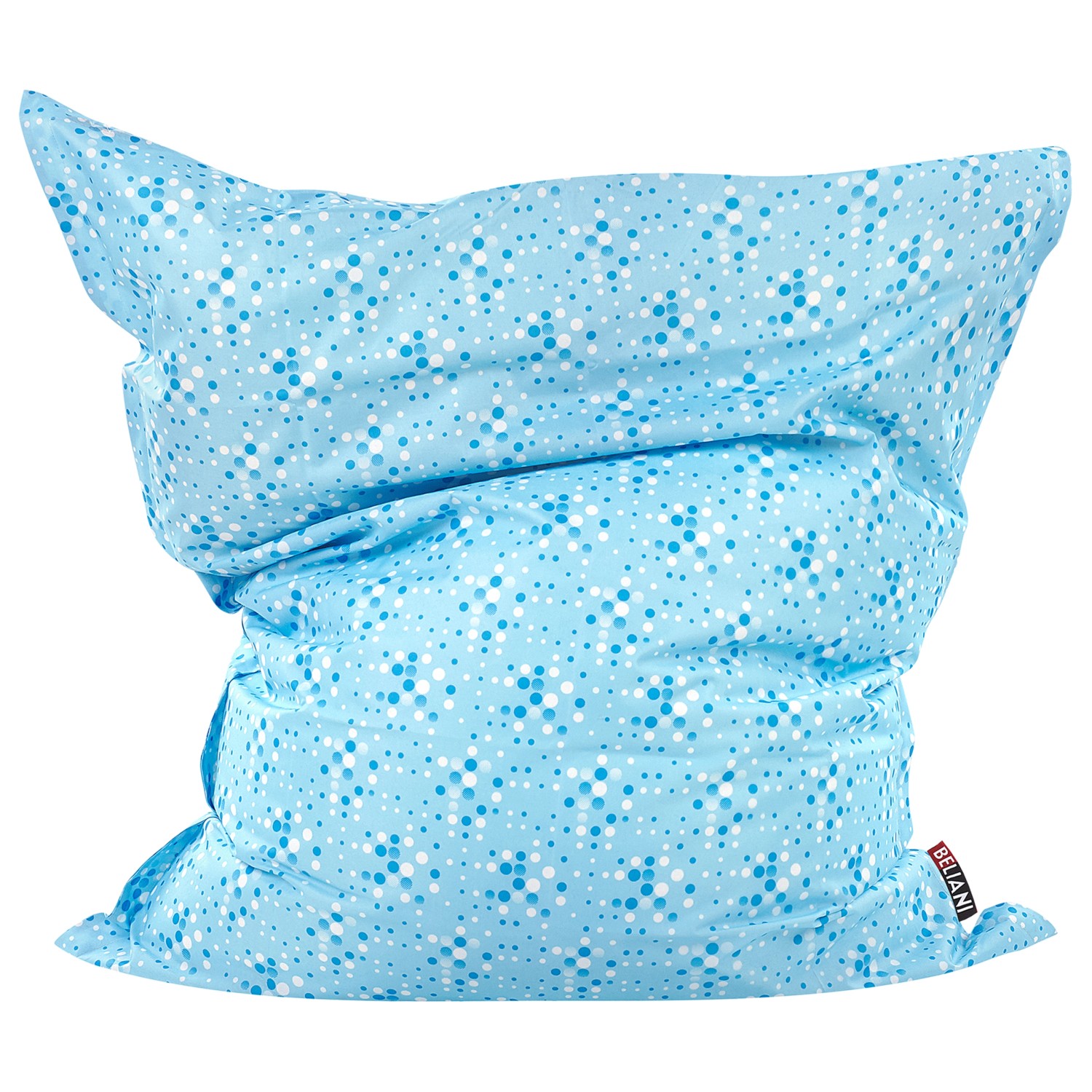 Beliani Sitzsack FUZZY Hellblau 140x180x20