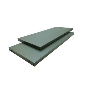 Schulte Steck-Grundregal, 180x100x40 cm, graugrün, mit zwei PowerMAX Fachböden.