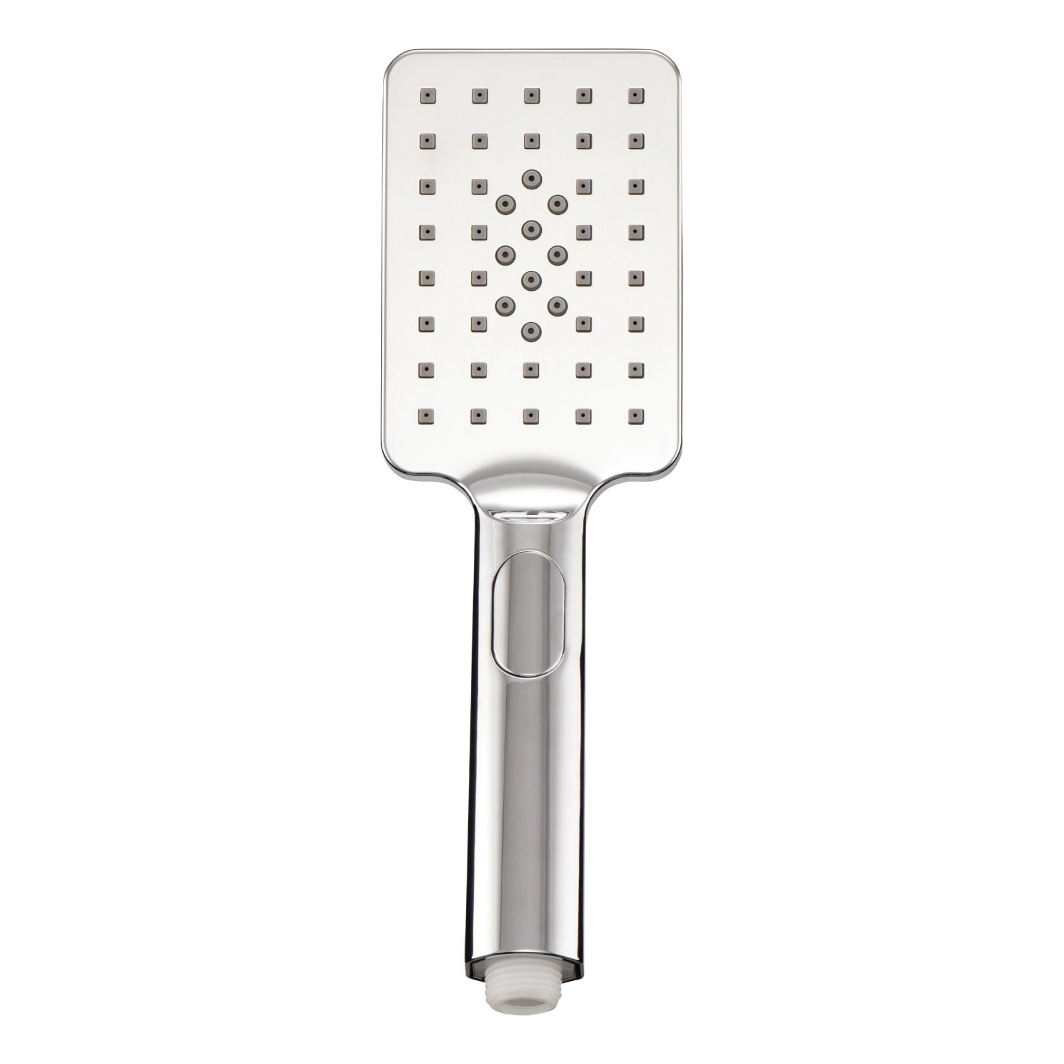 aquaSu eckige Handbrause Tela mit 3 Strahlarten Chrom