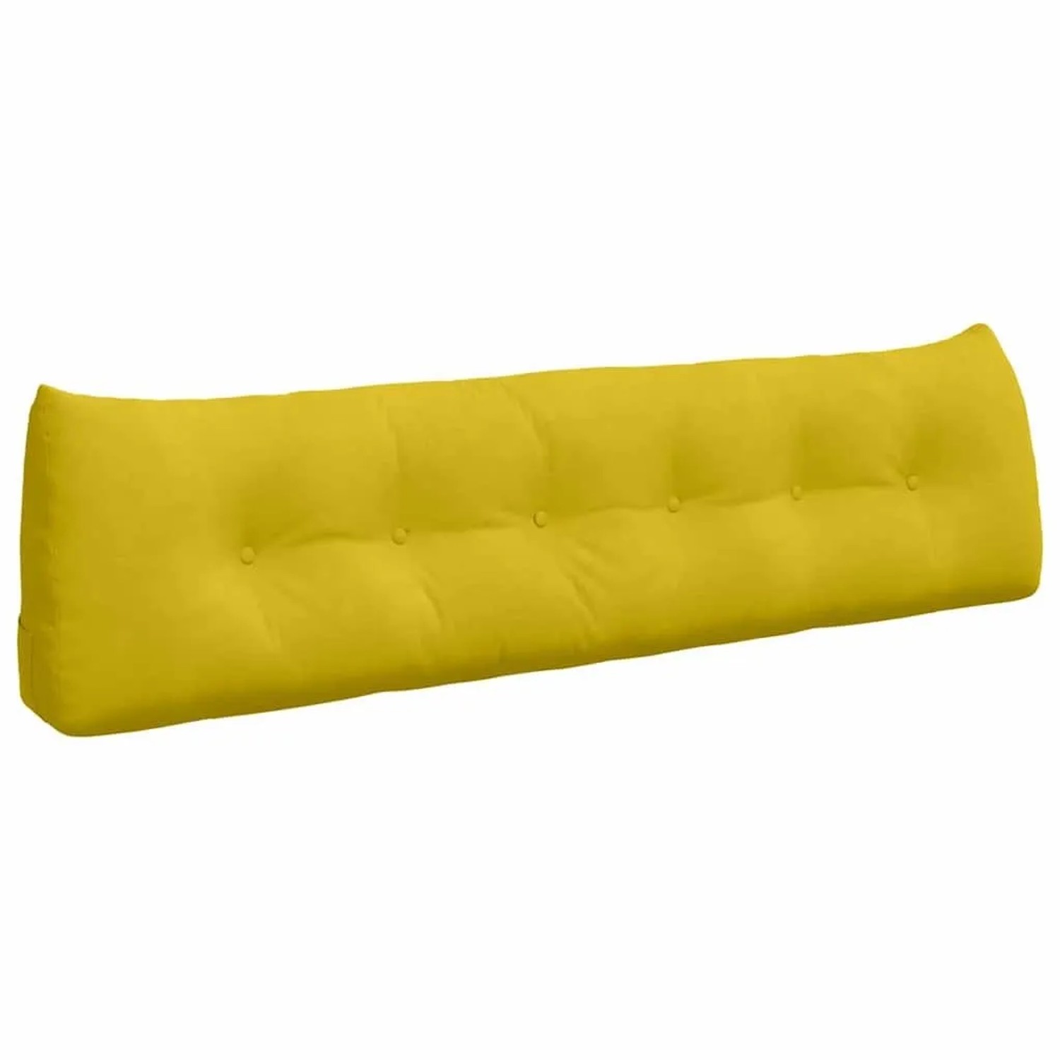 vidaXL Rückenkissen Gelb 180 x 24 x 50 cm Samt 42014581