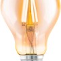 Eglo E27 LED-Leuchtmittel in Glühlampenform, 4W, warmweißes Licht, goldfarbenes Glas.