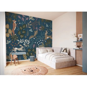 Komar Vliestapete Wood Night 350 cm x 250 cm