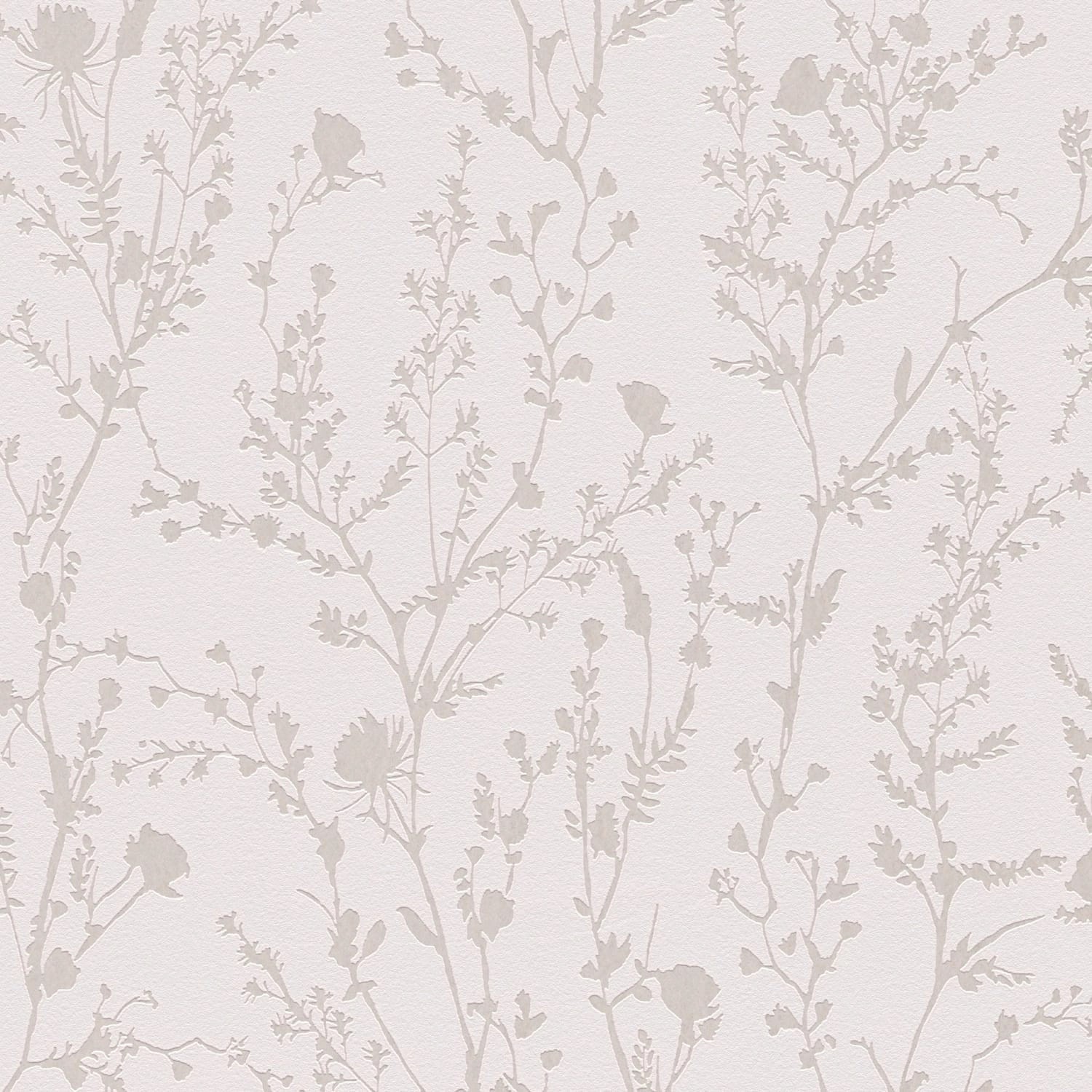 PROFHOME 395461-GU Ton-in-Ton Tapete Floral schimmernd Rosa hell-Grau 0,53 günstig online kaufen
