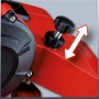 Detailaufnahme Einhell GC-CS 85 E Sägekettenschärfgerät: Spannvorrichtung mit Einstellschraube.