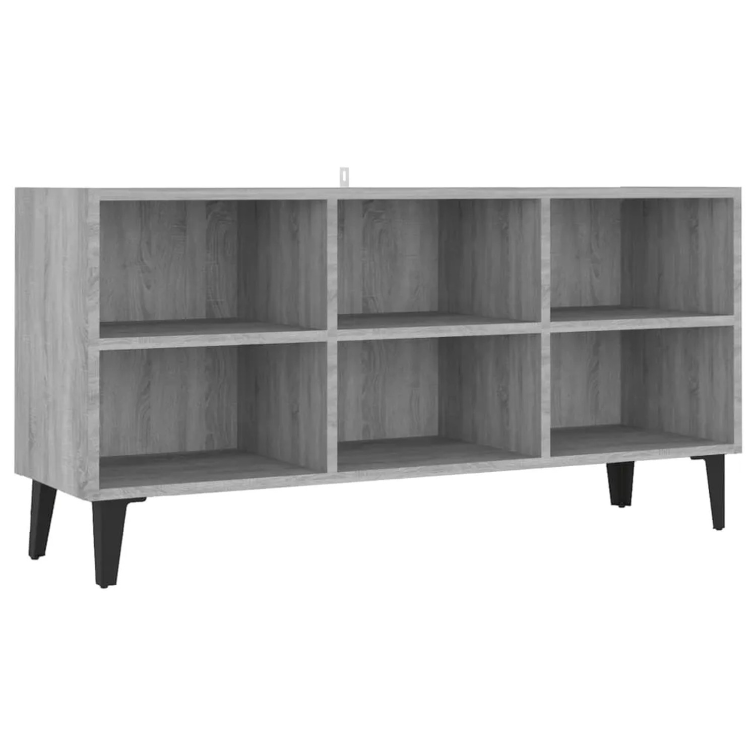 vidaXL TV-Schrank mit Metallbeinen Grau Sonoma 103,5x30x50 cm 813156