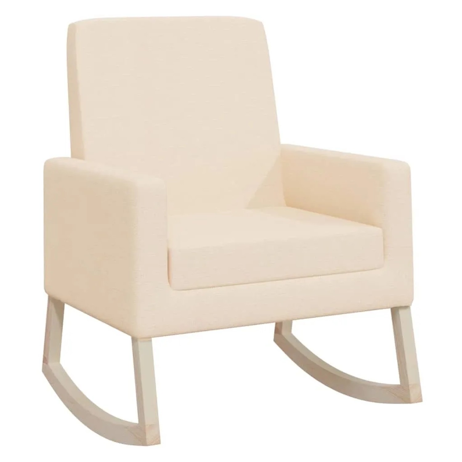 vidaXL Schaukelstuhl Creme Stoff 329424 günstig online kaufen