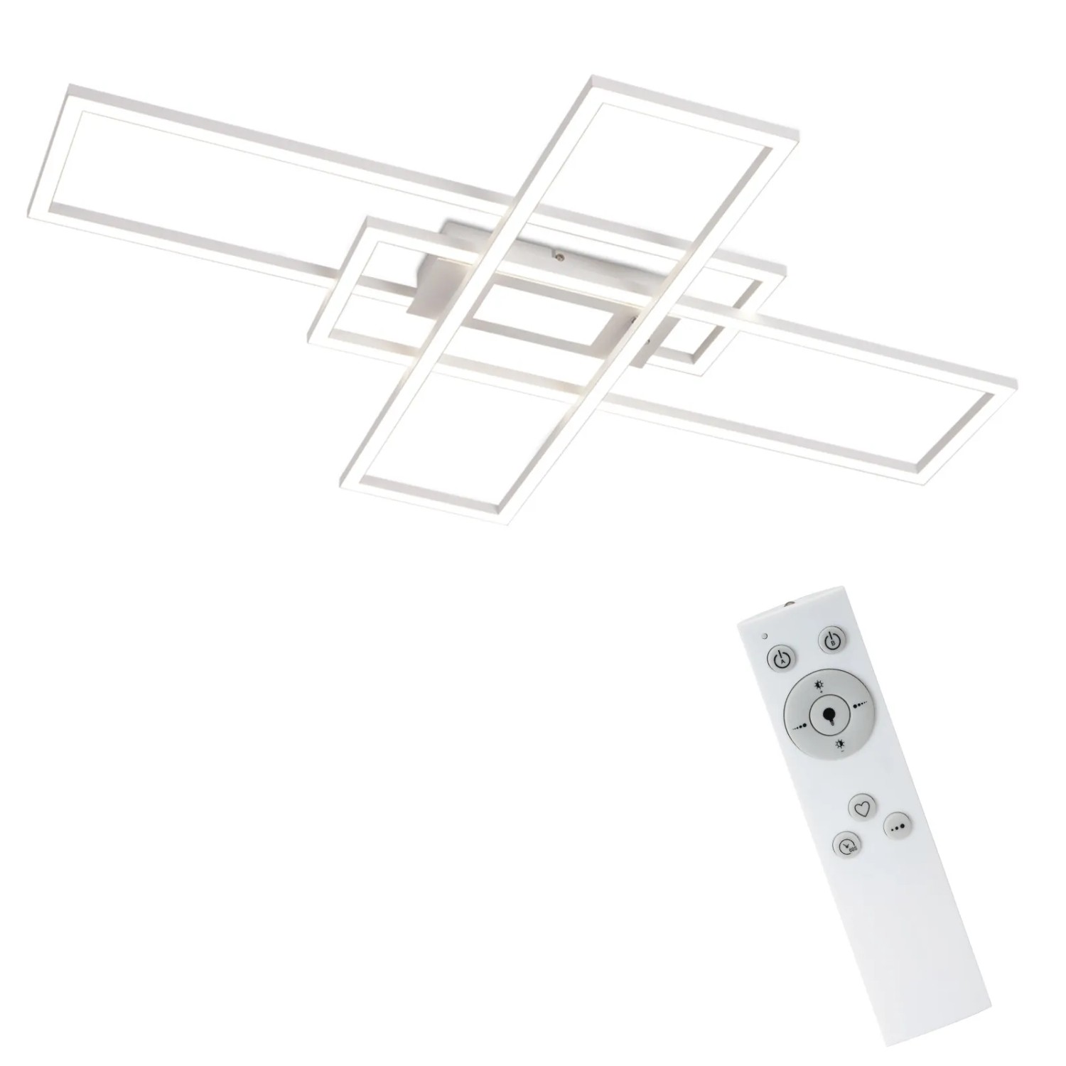 NETTLIFE LED Deckenleuchte aus Metall L99cmWeiß