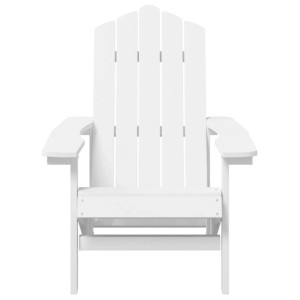 vidaXL Adirondack-Gartenstuhl HDPE Weiß 318637