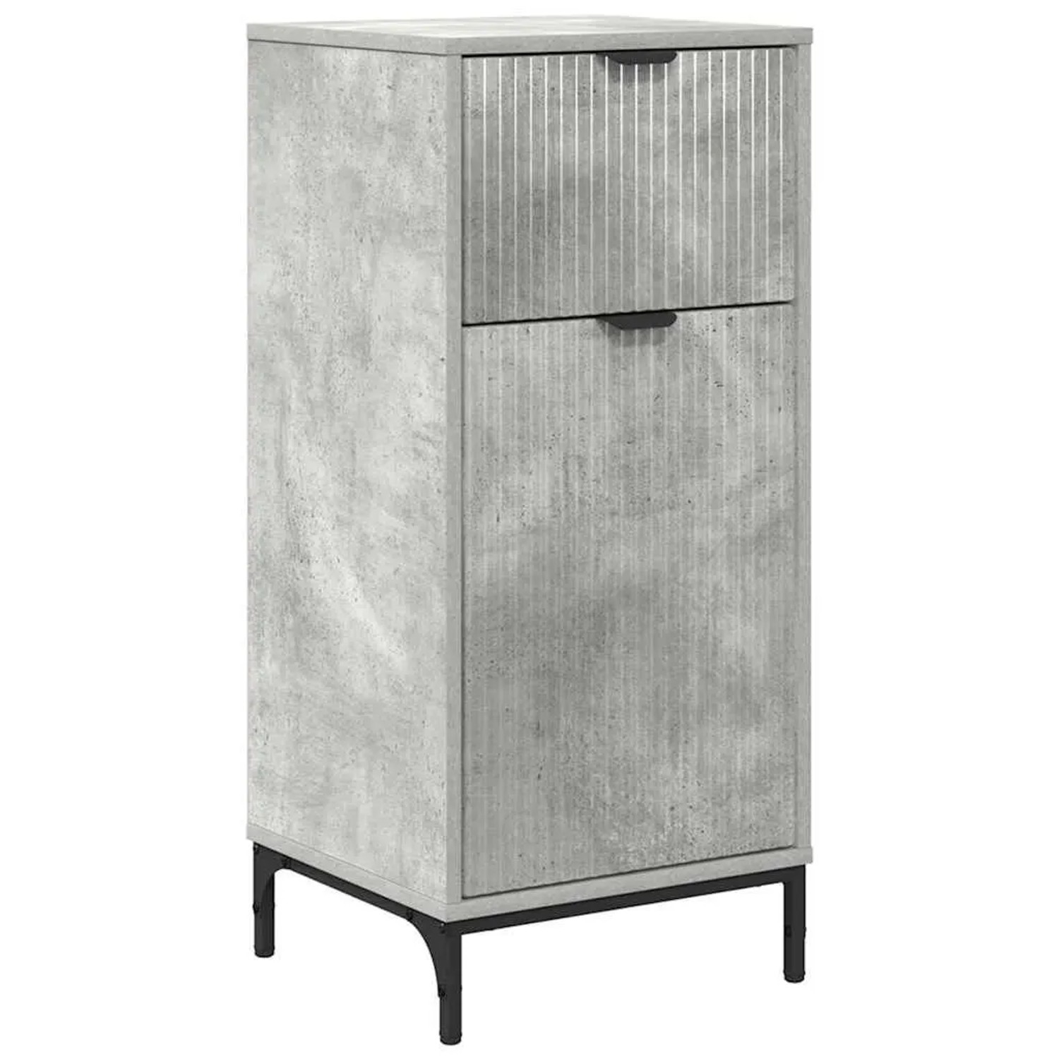 vidaXL Badezimmerschrank mit Schubladen Beton Grau 39,5 x 36 x 88 cm 883397 günstig online kaufen