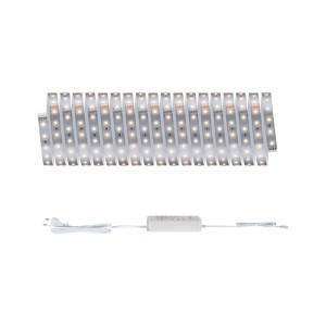 Paulmann LED-Strip-Basisset MaxLED 500, warmweiß, 10 m. Leuchtender LED-Streifen mit Vorschaltgerät.