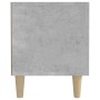 VidaXL TV-Schrank, Betongrau, 180 cm breit, Holzwerkstoff mit Holzfüßen.