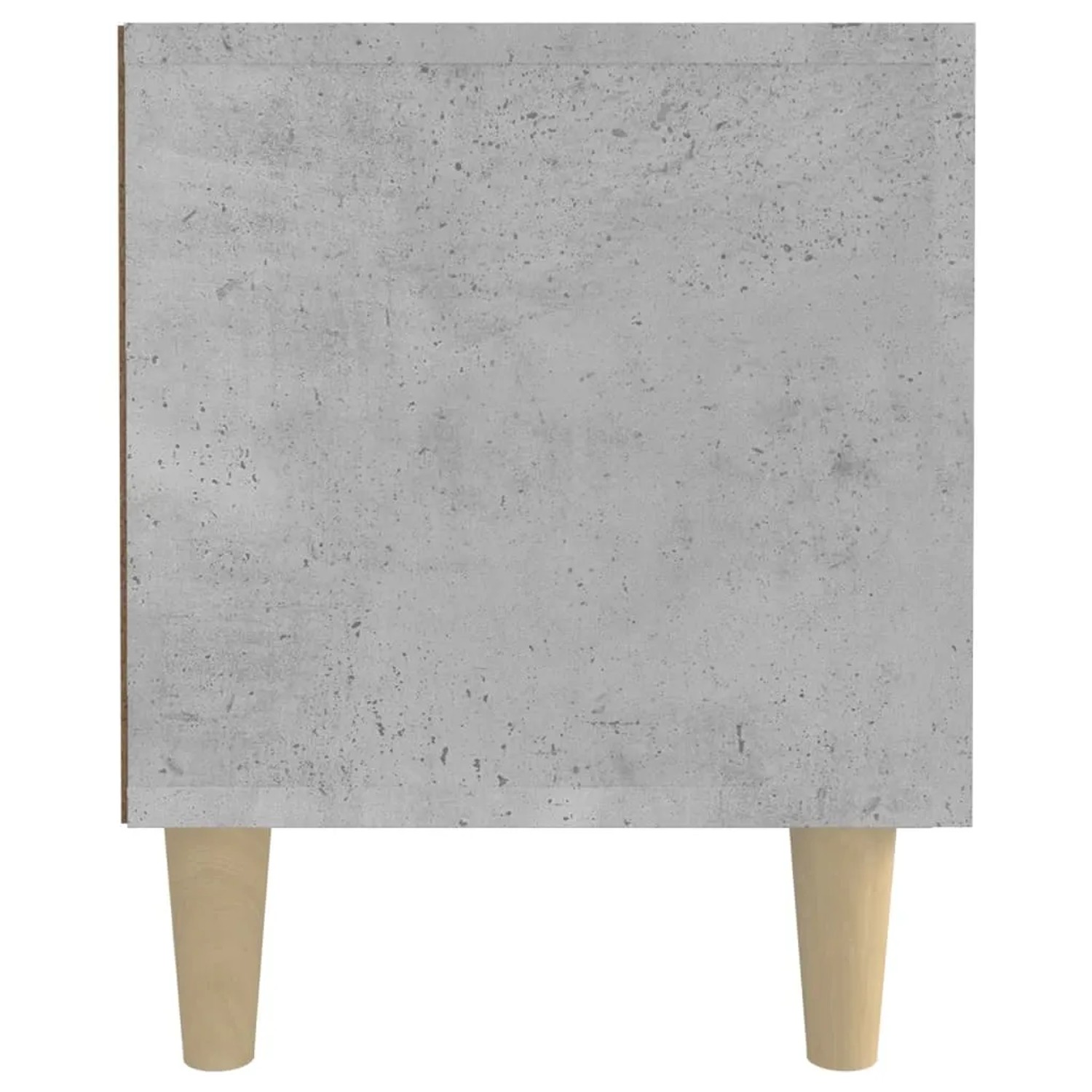 VidaXL TV-Schrank, Betongrau, 180 cm breit, Holzwerkstoff mit Holzfüßen.