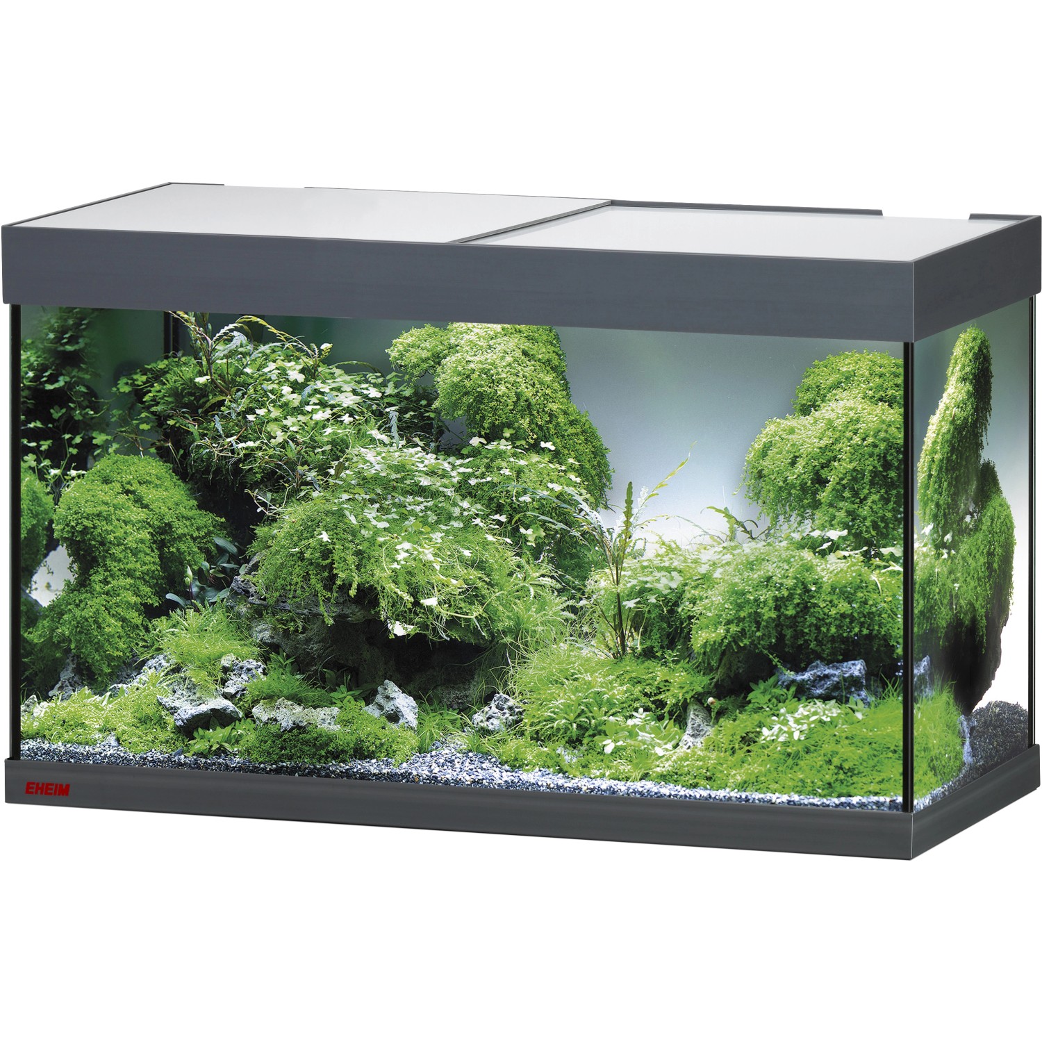Eheim Aquarium-Glasbecken mit Abdeckung VivalineLED 126 Anthrazit 126 l FSC®