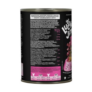 Lucky Jim Hunde-Nassfutter Mono Lamm, 400g Dose. Alleinfutter mit Lamm für Hunde.
