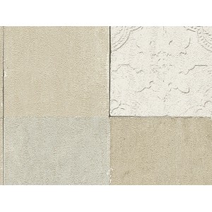 A.S. Création Vliestapete New Walls Fliese Beige mit Fliesenmuster und leichter Struktur.