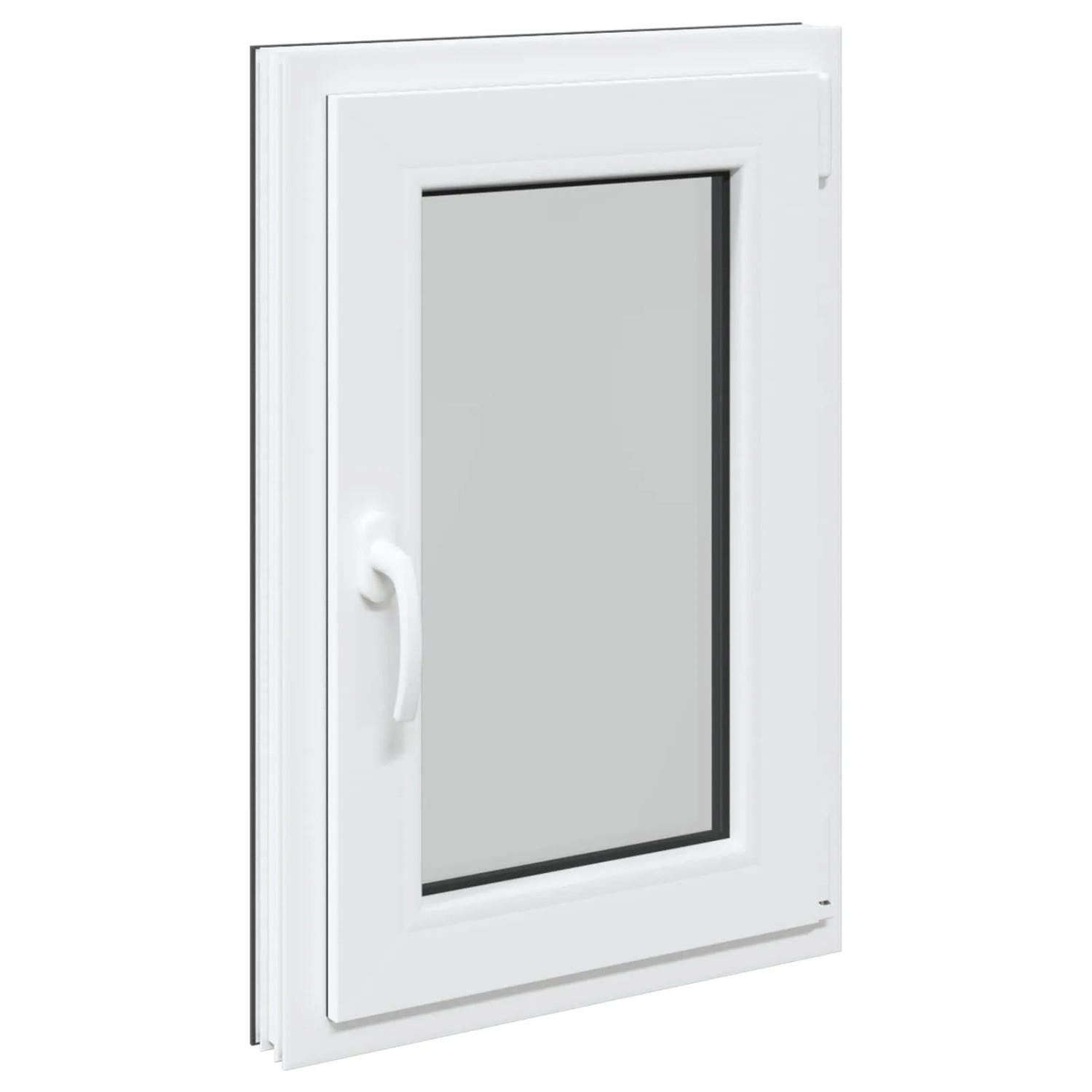 vidaXL Kellerfenster RISOR Anthrazit 50 x 75 cm PVC und Glas 42047310