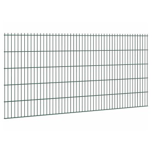 Grüne Doppelstabmatte 8/6/8, 103x251 cm, für Gartenzaun.