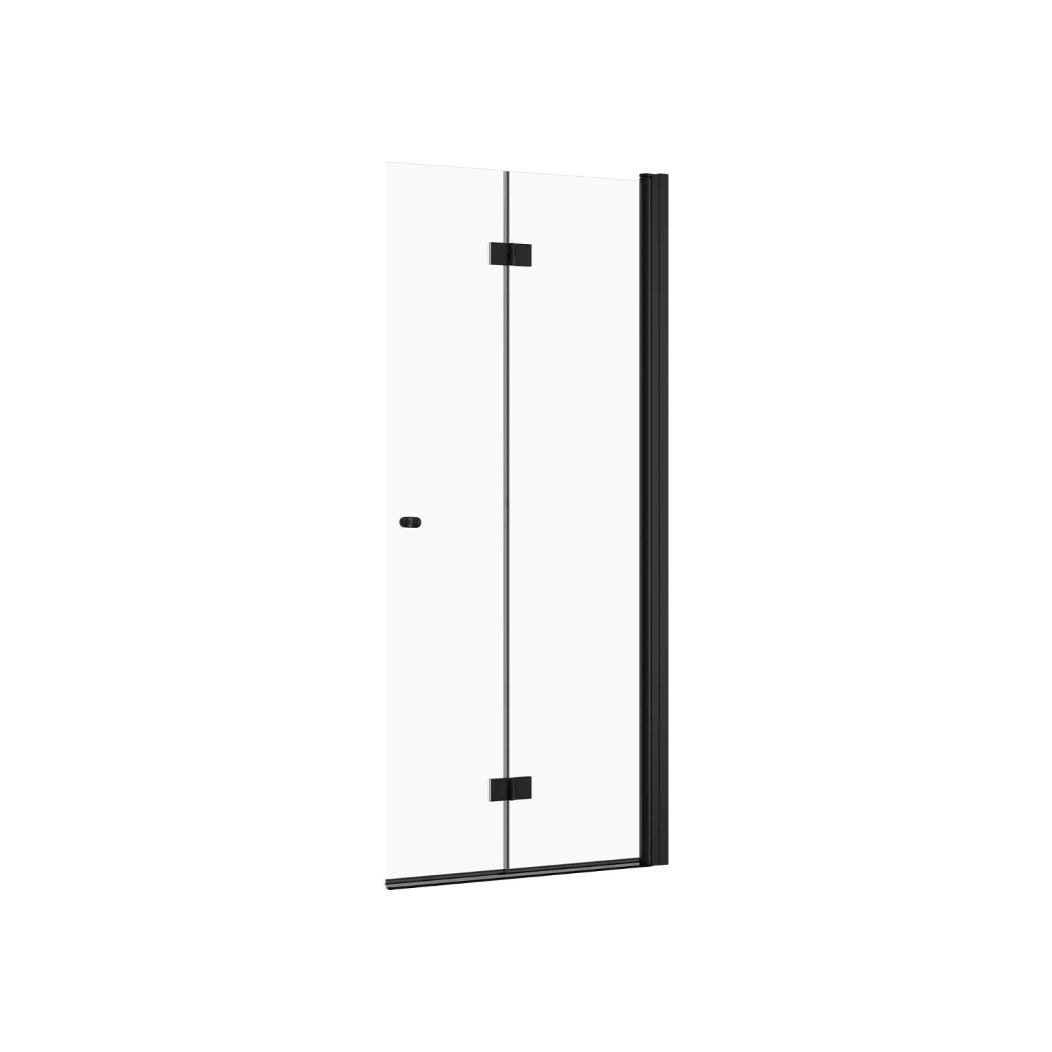 Schöner Wohnen Drehfalttür Gretia Walk In Mattschwarz 100 cm x 200 cm DIN R