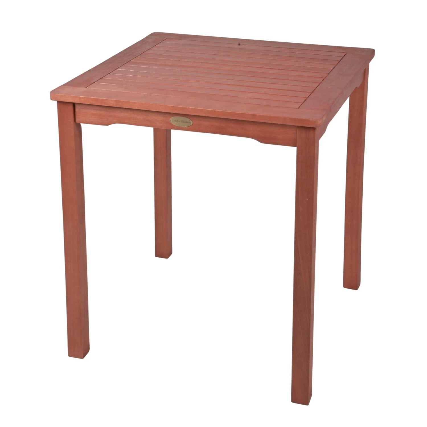 DELUKE Gartentisch UPPSAL Eukalyptus Natur 70x70x75cm Terrassentisch Wetterfest Outdoor Tisch