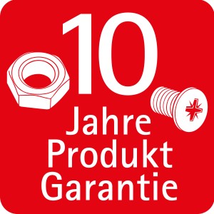 10 Jahre Produktgarantie für Schulte ExpressPlus Duschsystem Rain Classic