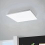 Weiße, eckige LED-Deckenleuchte Eglo Herrora-Z, 22W, Smart Home Leuchte.