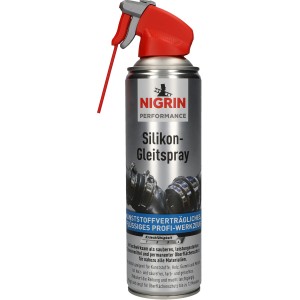 Nigrin Silikon-Gleitspray HyBrid 500ml für Autopflege: Schmiert, pflegt und schützt Oberflächen.