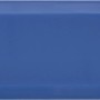 Blaue, glänzende Wandfliese im Metro-Stil mit Facetten, 10x20 cm.