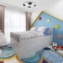 Brilo Fußball Leuchte im Kinderzimmer: Deckenleuchte mit Fußballmotiv und neutralweißem Licht.
