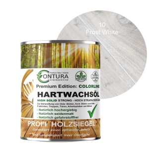 Contura Hartwachsöl Colorline Frost White, 750ml Dose. Holzöl für Parkett, Dielen und Möbel.