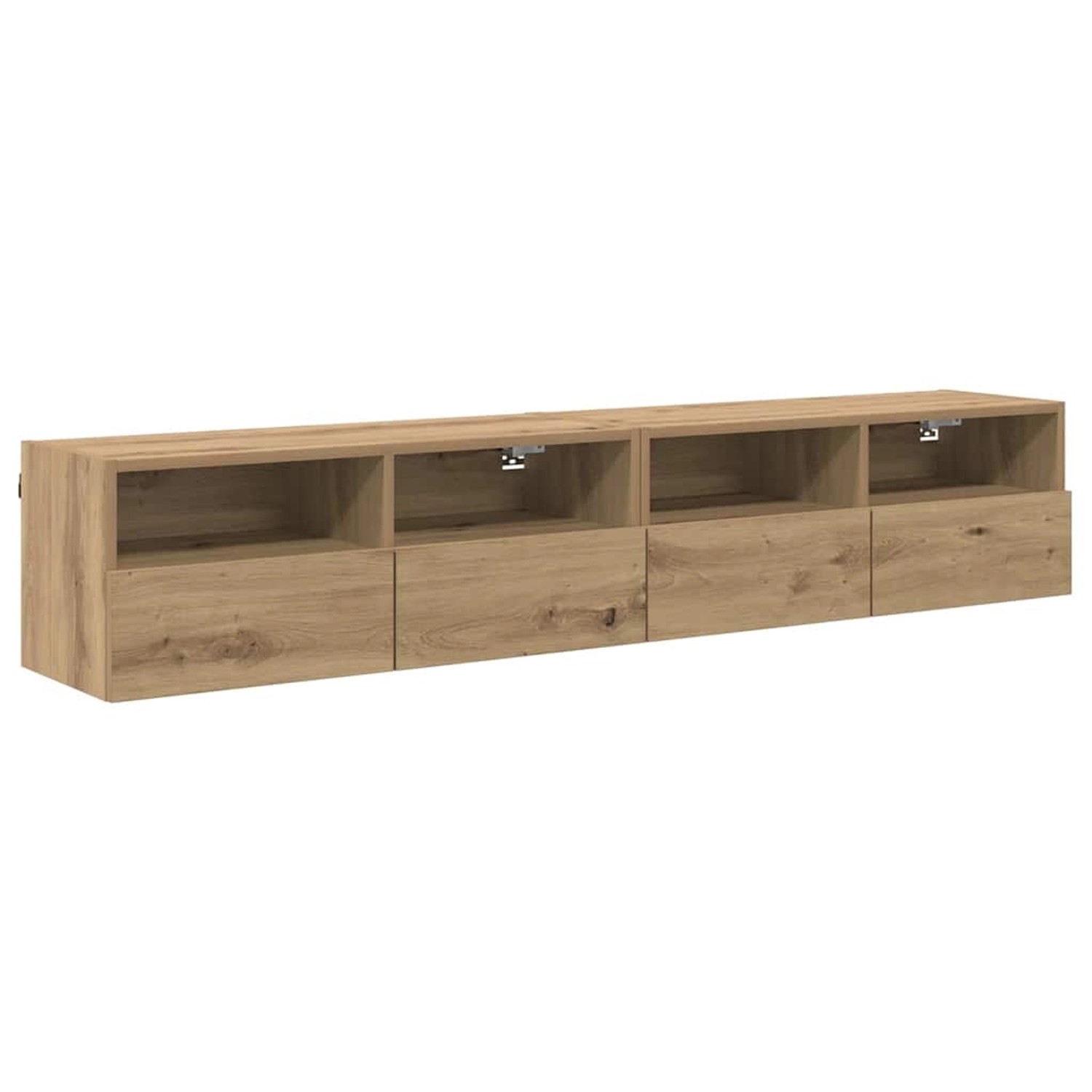 vidaXL Wand-TV-Schränke 2 Stk Artisan-Eiche 80 x 30 x 30 cm Holzwerkstoff 8 günstig online kaufen
