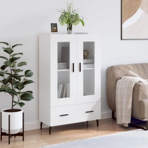 vidaXL Highboard Weiß 69,5x31x115 cm Holzwerkstoff 828316