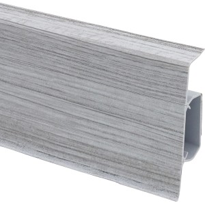 Kabelkanalleiste Cubica 60 sk SeaPine, Kunststoff Sockelleiste mit integriertem Kabelkanal.