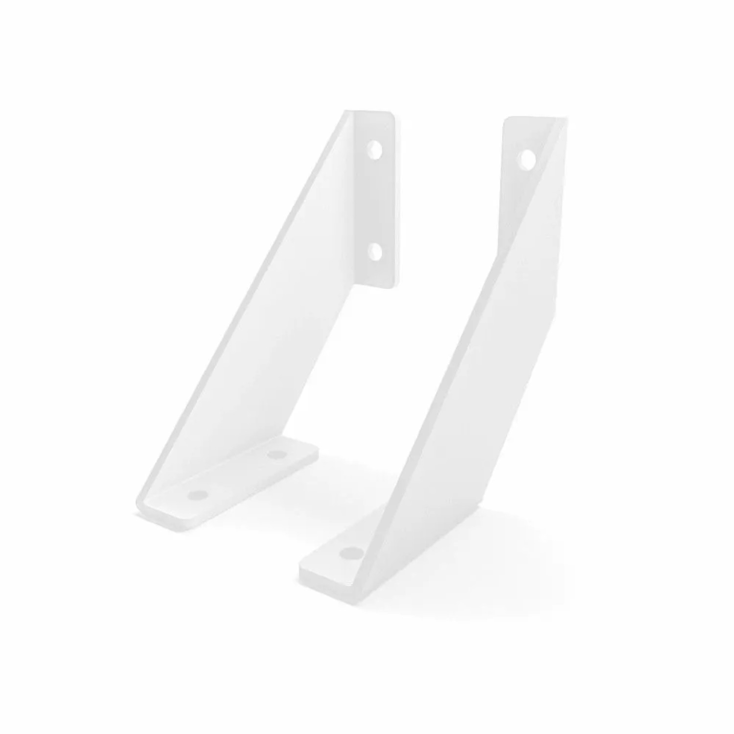 HEVVA Regalhalter LICHTENBERG 10 cm Tief 2er Set Weiß